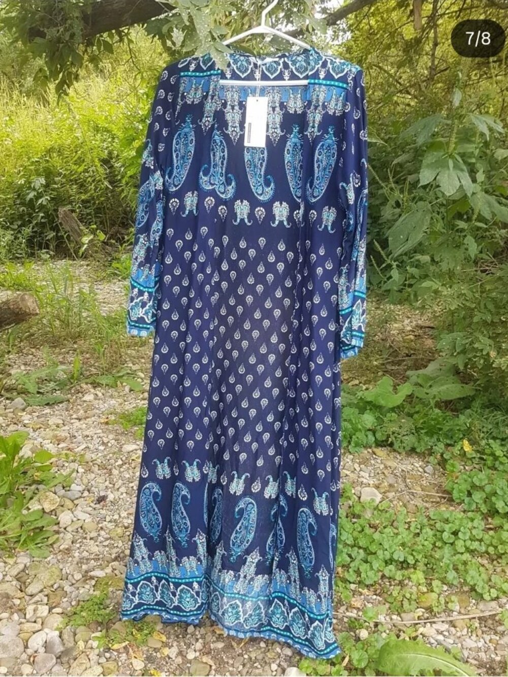 Absolutely stunning duster kimono in a striking paisley print!! Brand new. Size
